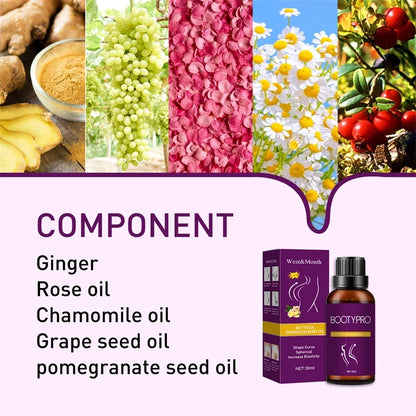 Butt Enlargement Oil Buttock Exercise Growth Breast Enhancement Effective Big Ass Enlarge Sexy Lady Hip Lift Up Massage Product